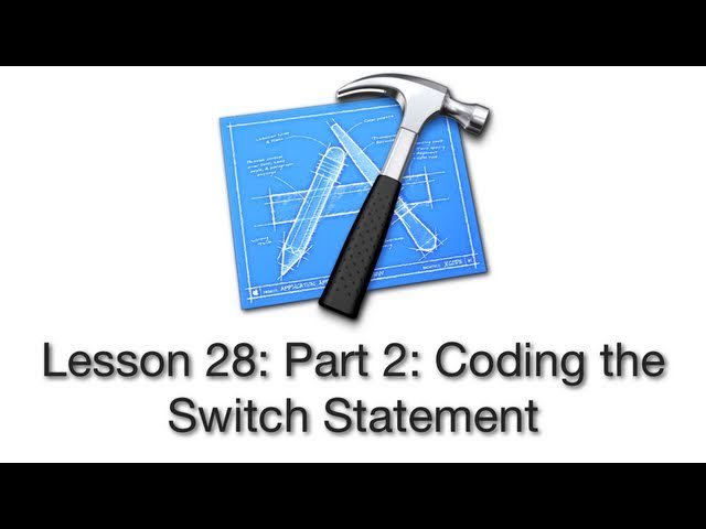 Objective-C Tutorial - Lesson 28: Part 2: Coding the Switch Statement