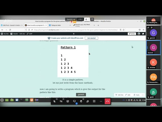 Printing patterns using loops in java | Tamil