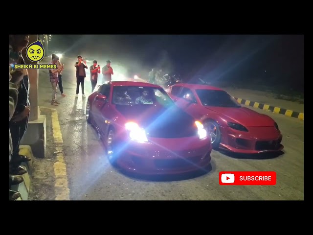 Car Race Vampire YT RX8 With 350z At Karachi Pakistan