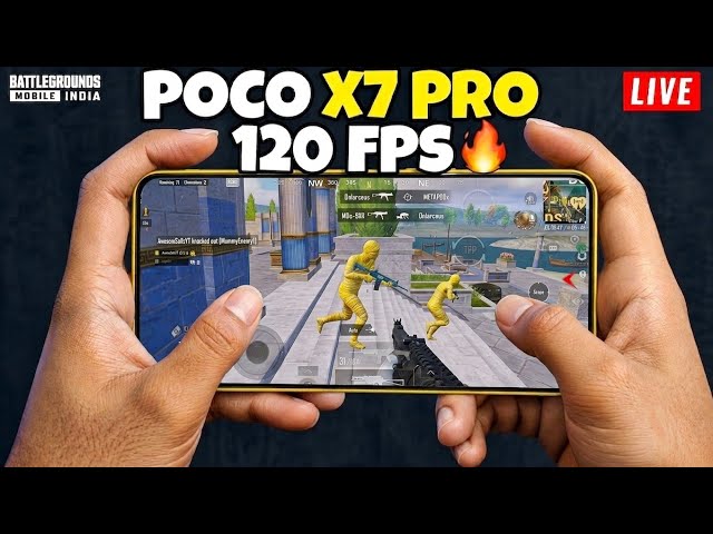 POCO X7 PRO BGMI 120 FPS TEST AFTER 4.5 UPDATE 🔥 | BGMI LIVE GAMEPLAY 😈