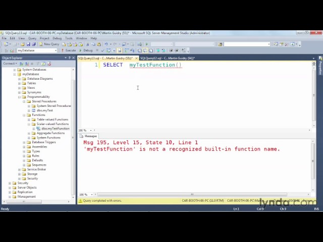 how to create user defined function