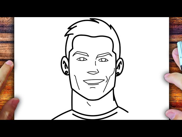 COMO DIBUJAR A CRISTIANO RONALDO