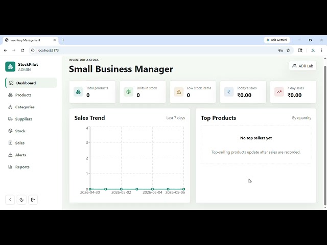 Inventory & Stock Management System Using Java Spring Boot + React | Final Year Project