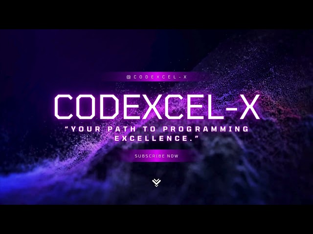 Welcome To Codexel-X || Your Path to Programming Excellence ||