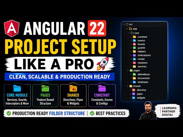 Angular 22 Project Setup Like a Pro 🚀 | Clean, Scalable & Production Ready