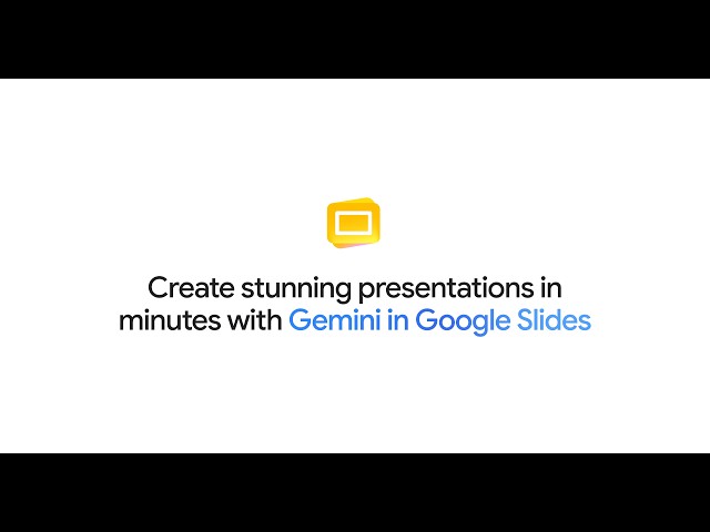 How to create Slide presentations with Gemini