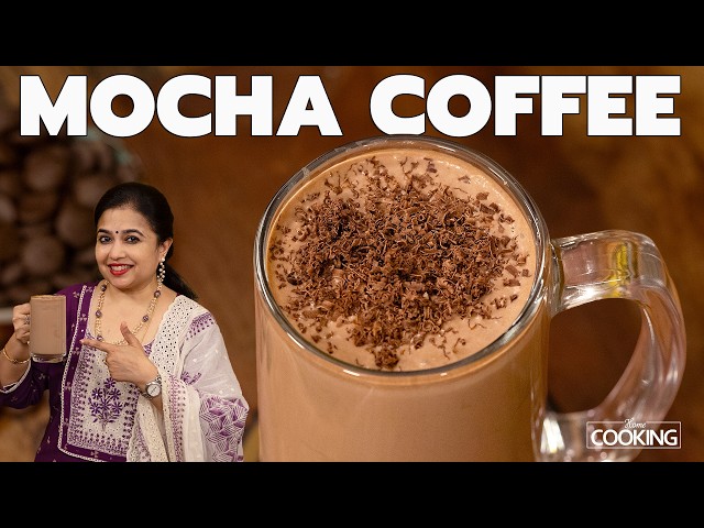 Mocha Coffee | Iced Mocha | Creamy Chocolate Cold Coffee | Homemade Beverage