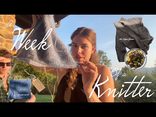 Finished Port Jacket, Starting my Sweater no.28 and knitting endless sleeves in Italy- Knitting Vlog