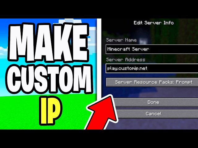 How To Make Custom IP For Minecraft Server! - Tutorial