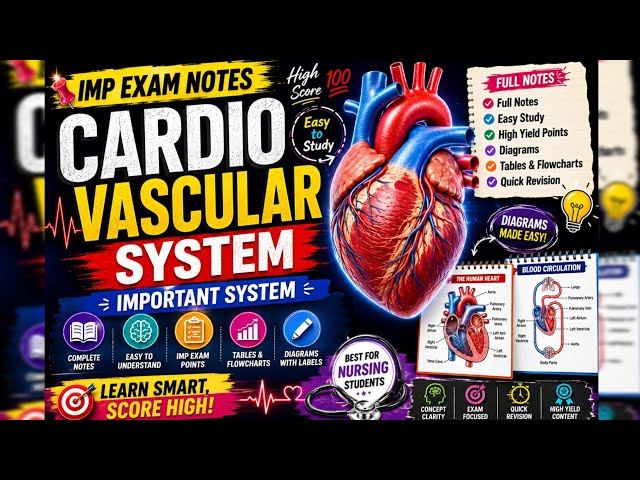 Cardiovascular System Important Notes #new #nursing #explore #exam #nurse #viral #viralvideo #yt 