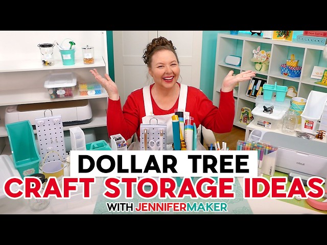 Craft Storage Ideas On A Budget | Dollar Tree Hacks To Help You Save Time & Money