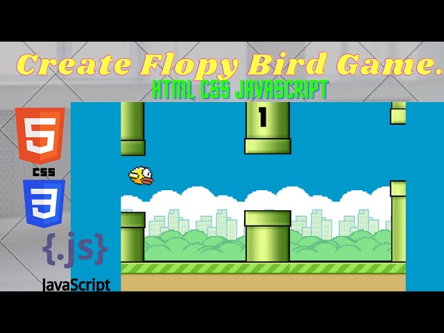 Create Flappy Bird Game  With JavaScript & HTML | source Code | JavaScript Project For Beginners