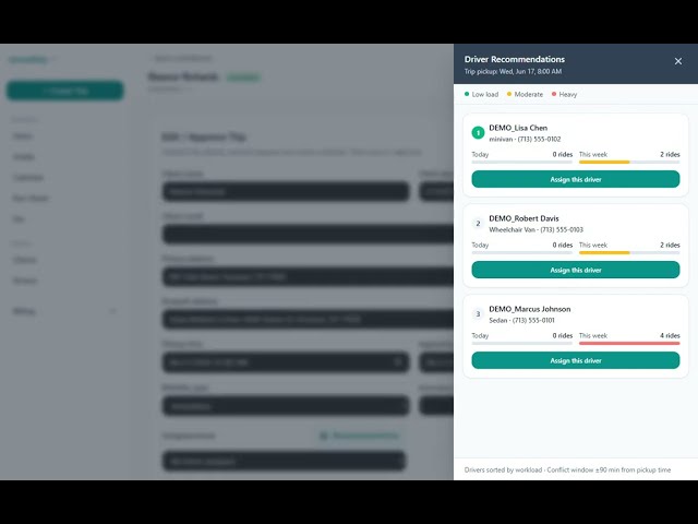 Dispatch Trips Efficiently with ezmedtrip