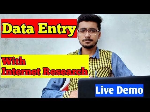 Internet Research Skills class 1, Data Entry Demo