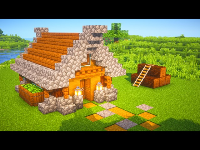 Minecraft Easy Starter Survival House Tutorial | Neveon