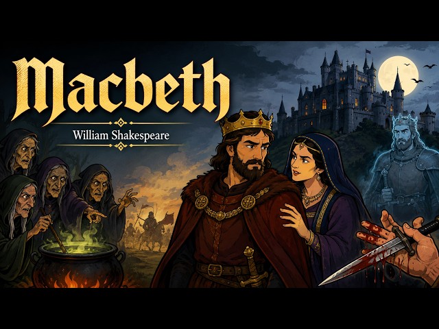 Macbeth : Animated Story 🔥 Class 11 1st Semester English Drama Matcbeth by William Shakespeare