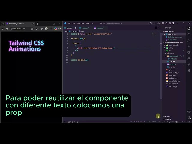 Tailwind CSS Animaciones en React js #javascript #tailwindcss #reactjs #css #frontend #animation