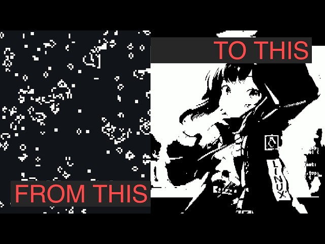 Creating An Anime Girl With Cellular Automata
