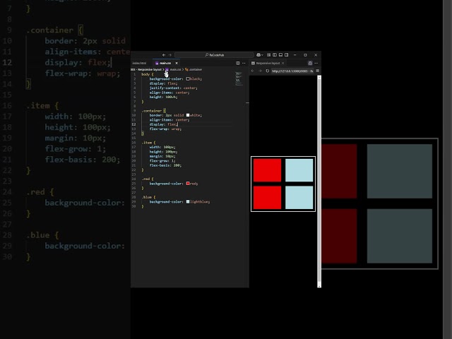 Create Responsive layout with simple CSS #coding #javascript #programming #web | RecodeZone0003