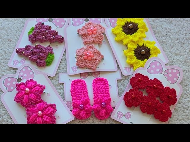 Teje conmigo BROCHES a crochet 🌸TUTORIALES aquí en el canal SUSCRIBETE #crochet #diy #ganchillo