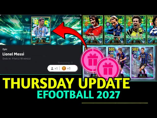 What’s Coming This Thursday in eFootball 2027? 👀 Free Messi , PFA TOTY & New Epic?