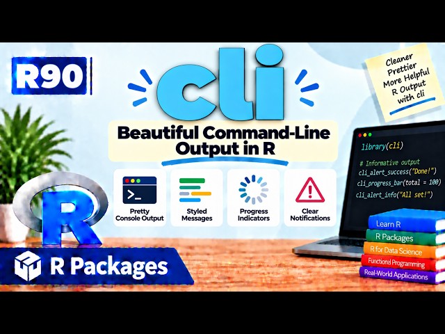 R90 | cli — Beautiful Command-Line Output in R | R Packages | Uplatz