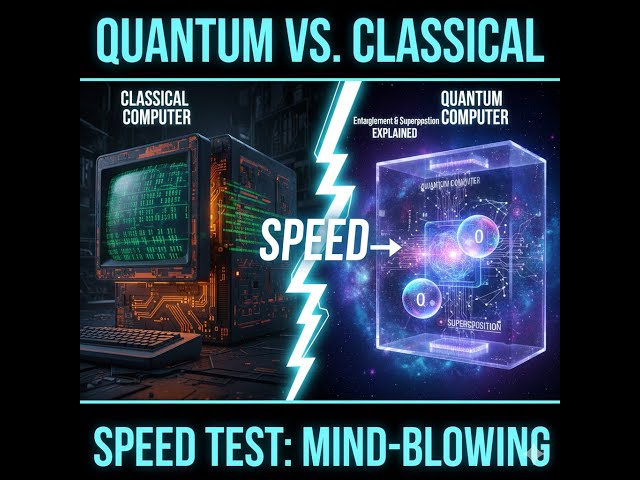 Quantum Computer vs Classical computers – Superposition & Entanglement ||The INSANE Speed Difference