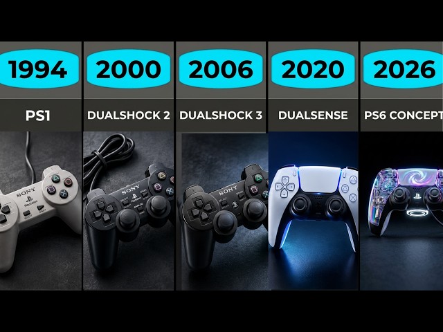 The Evolution of PlayStation Controller -- 1994 to 2030