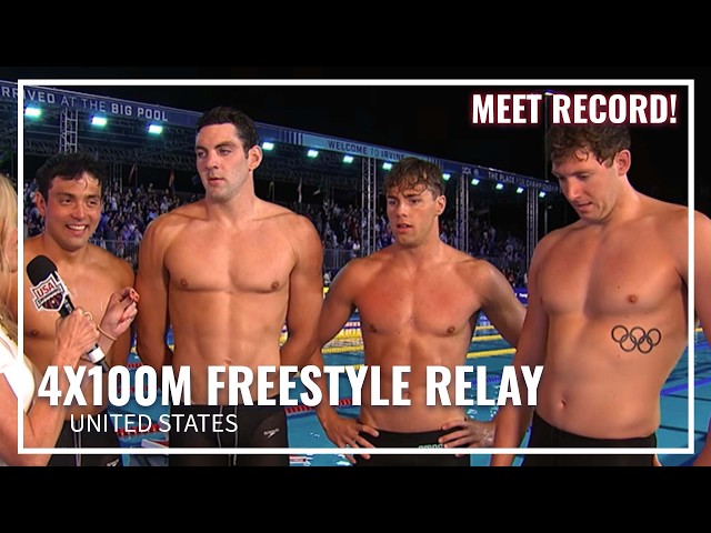 The United States Dominates 4x100M Freestyle Relay | 2026 Pan Pacific Swimming Championships