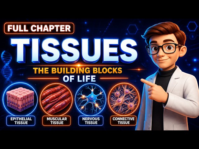 Tissues || 9th class || complete chapter || 3D animation