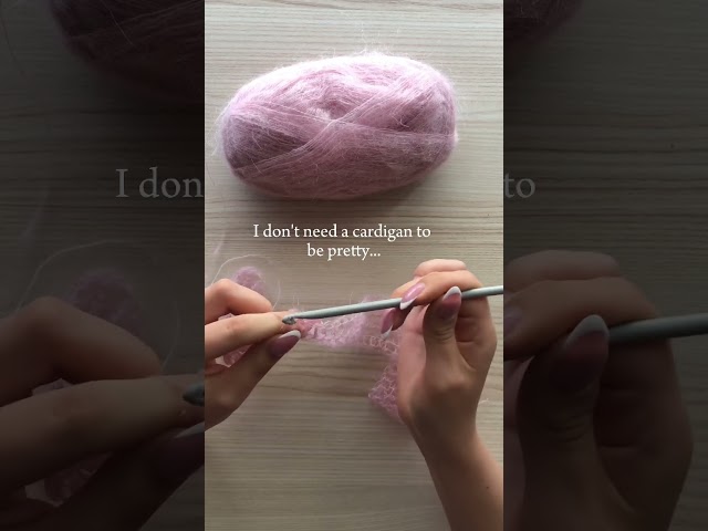 making a flowy mohair cardigan anyway, let me know if you want a tutorial #crochet #crochetsweater