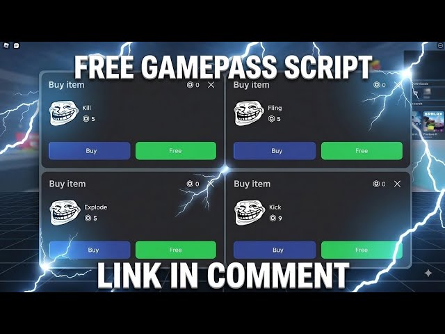 free gamepass script roblox free gamepass script script free gamepass