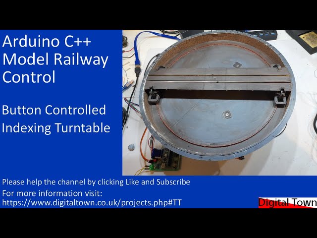 #174 Arduino C++ Model Railway Control - Button Controlled indexing turntable for analogue or DCC.