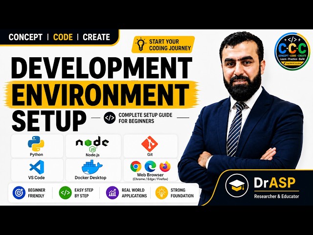 AI Software Engineering with Python – Complete Development Setup | Python, Node.js, Git & Docker