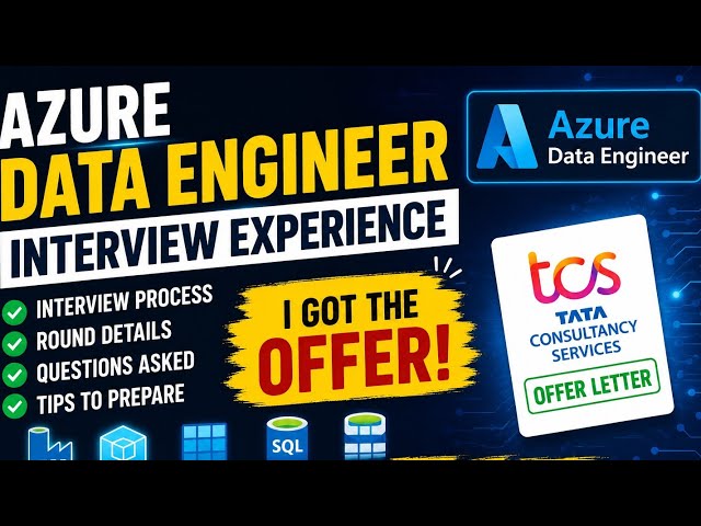 Azure data engineer interview process of TCS