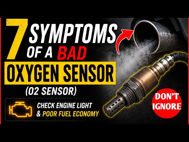 7 Symptoms of a Bad Oxygen Sensor (O2 Sensor) | Check Engine Light & Poor Fuel Economy