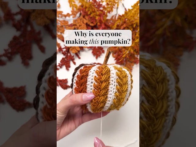 How to Crochet a Wheat Stitch Pumpkin - Viral Crochet Pattern