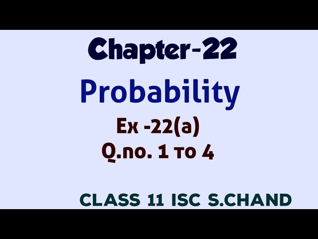 Probability | class11