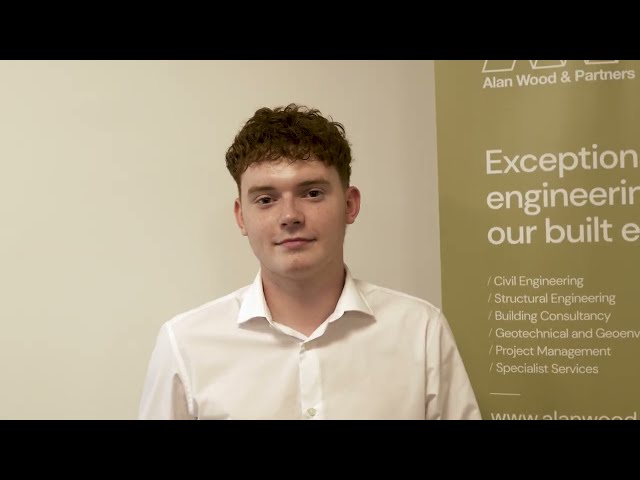 Tom completes his L3 Civil Engineering apprenticeship with host Alan Wood & Partners