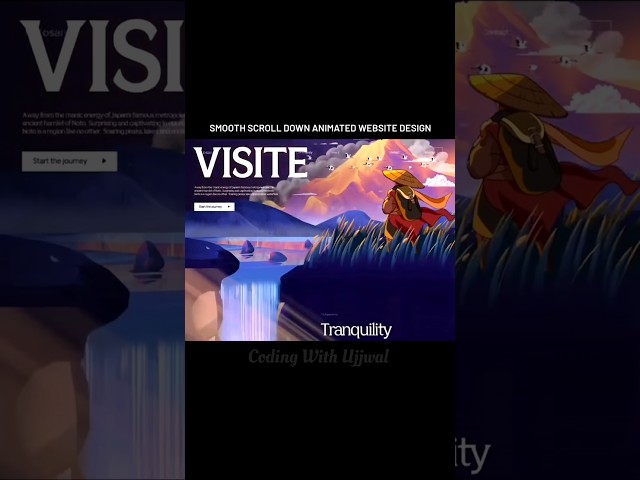 🔥 SMOOTH SCROLL 3D Animated Website Design ✨ | CSS & JavaScript Magic!