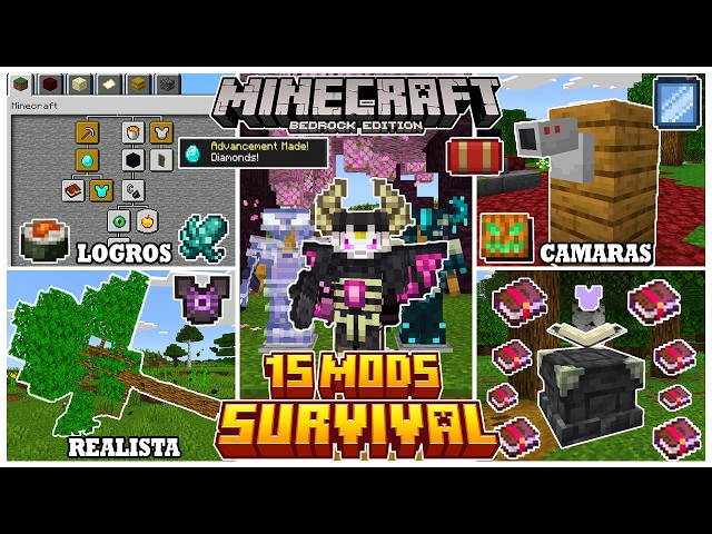 The 15 Best Survival Addons for Minecraft PE (26.X) - Minecraft Bedrock Mods