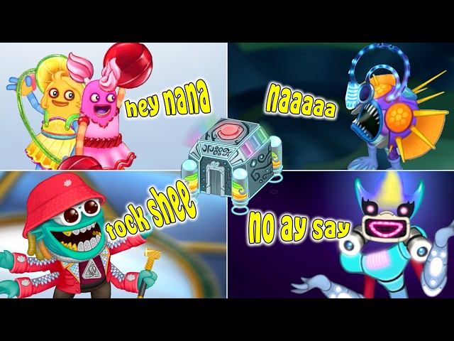 ALL Monsters with Lyrics in Clubbox (Acts 1-4) (My Singing Monsters)