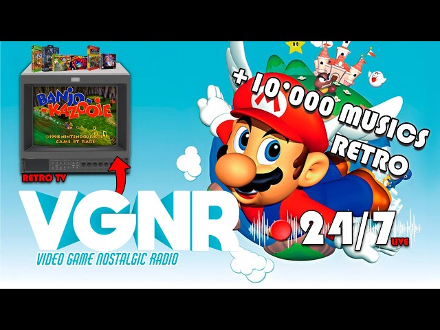🔴📻Video Game Nostalgic Radio [24/7] Retro Music Live Stream | ​Nintendo, SEGA, PS, PC | RETRO TV! 📺