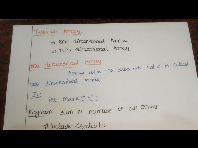 Array in C tamil | One dimensional array in  C tamil | Two Dimensional array in C tamil 