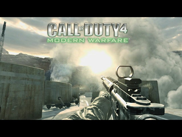 Playing Call of Duty 4 on the  Xbox 360 in 2026