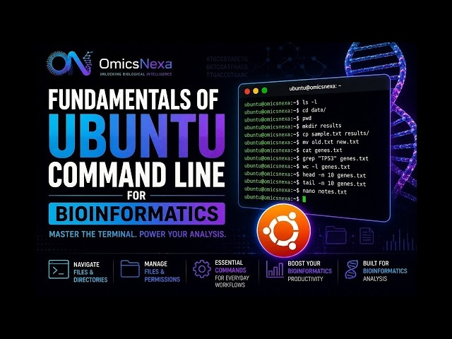 Ubuntu Command Line for Bioinformatics Beginners | OmicsNexa Summer Sprint 2026 | Lecture 2, Part-3