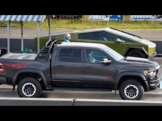 Cybertruck vs Dodge Hellcat RAM
