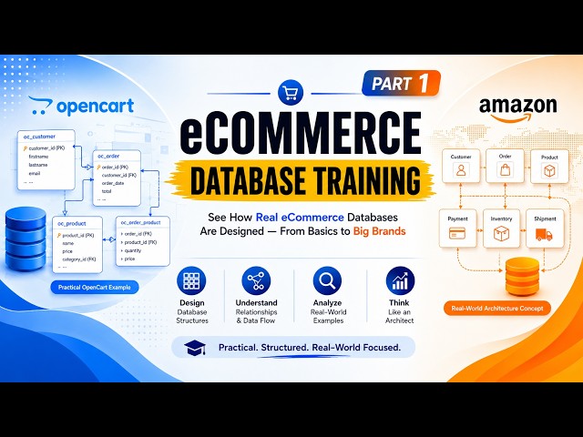 eCommerce Database Design Explained (Part 1) | OpenCart Database to Amazon-Scale Architecture