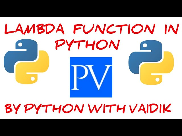 Lambda Function in Python | Python for Beginners | Syntax with Examples