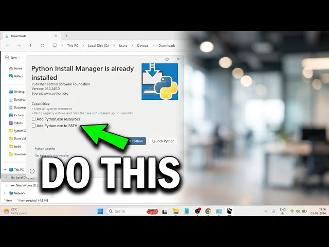 how to install python on windows 11